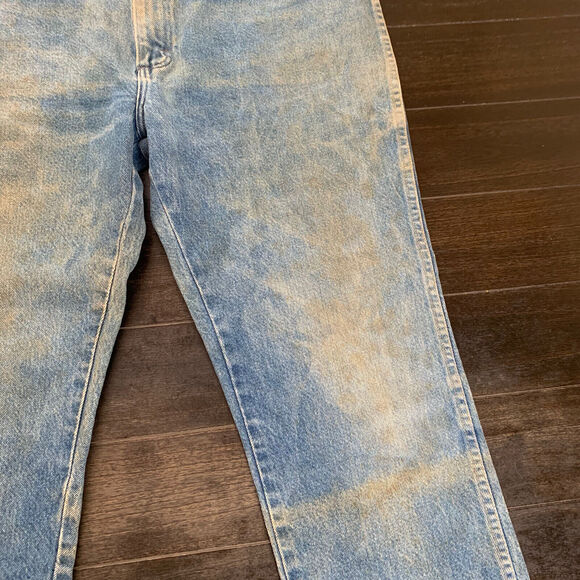 Vintage Rustler Jeans Mens Regular Fit Straight Blue Size 38x30 (Actual 35x29) - Picture 9 of 16